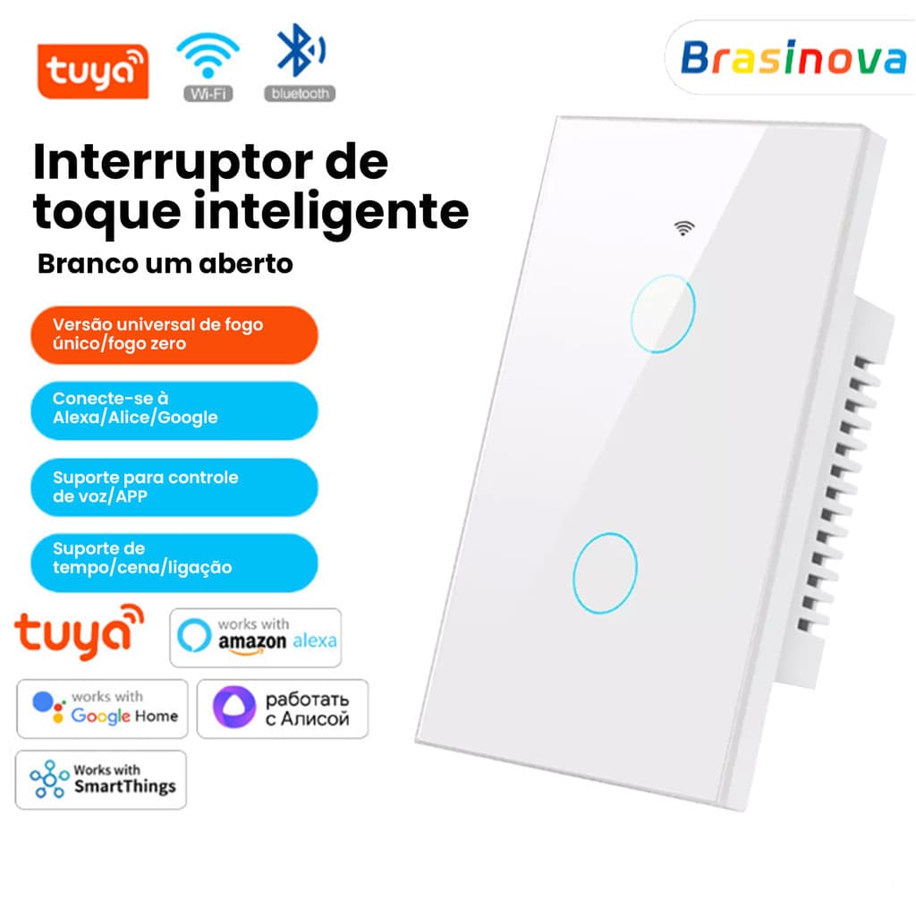 1 2 3 WiFi Smart Switch Botão Prático