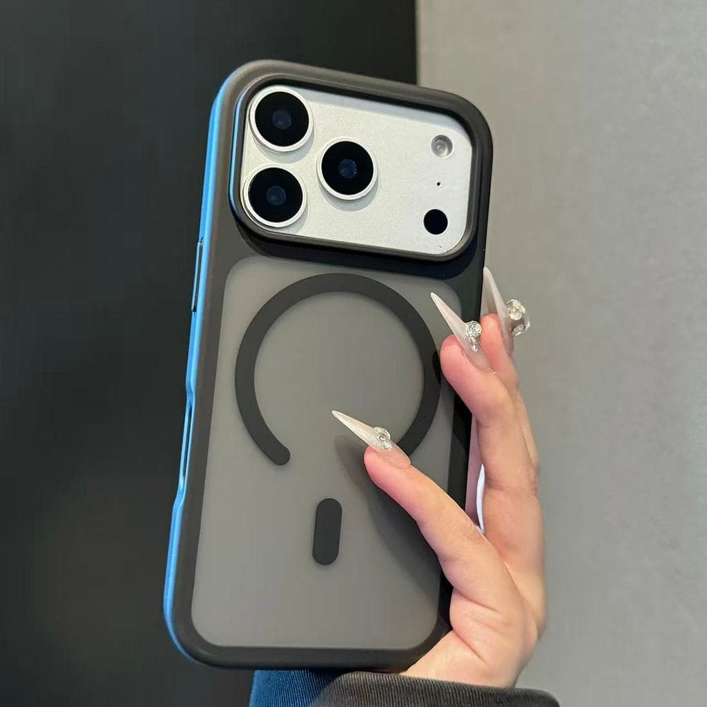 Luxo Fosco Magnético Transparente Caso De Telefone Para iPhone 12 13 14 15 16 17 Pro Max Plus Ar À Prova De Choque Pára-