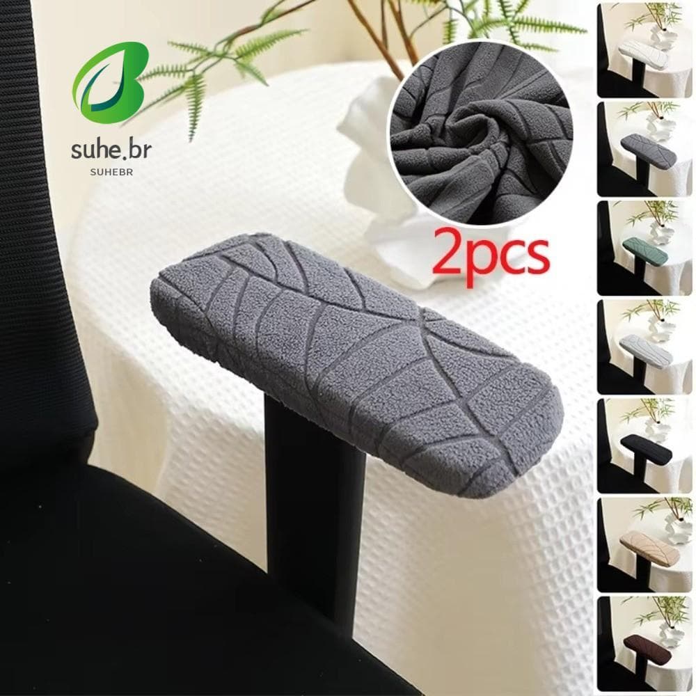 SFBSF 2 Pçs/Set Protetor De Braço , Capa De Apoio De Cadeira Esticável De Cor Sólida , Capas De Poltrona Resistentes Ao
