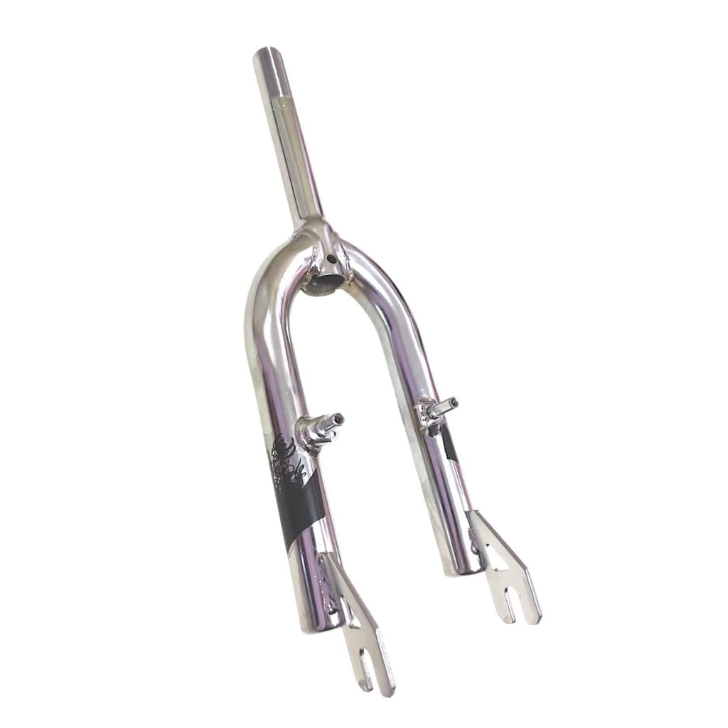 GARFO CROSS RÍGIDO ARO 16 TEEN BICICLETA INFANTIL PARA FREIO V-BRAKE CROMADO FLY BIKE