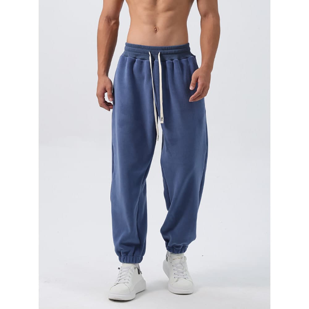 Calças de lã Polar forro de lã masculino correndo treinamento outono inverno engrossado calças esportivas de Fitness sol