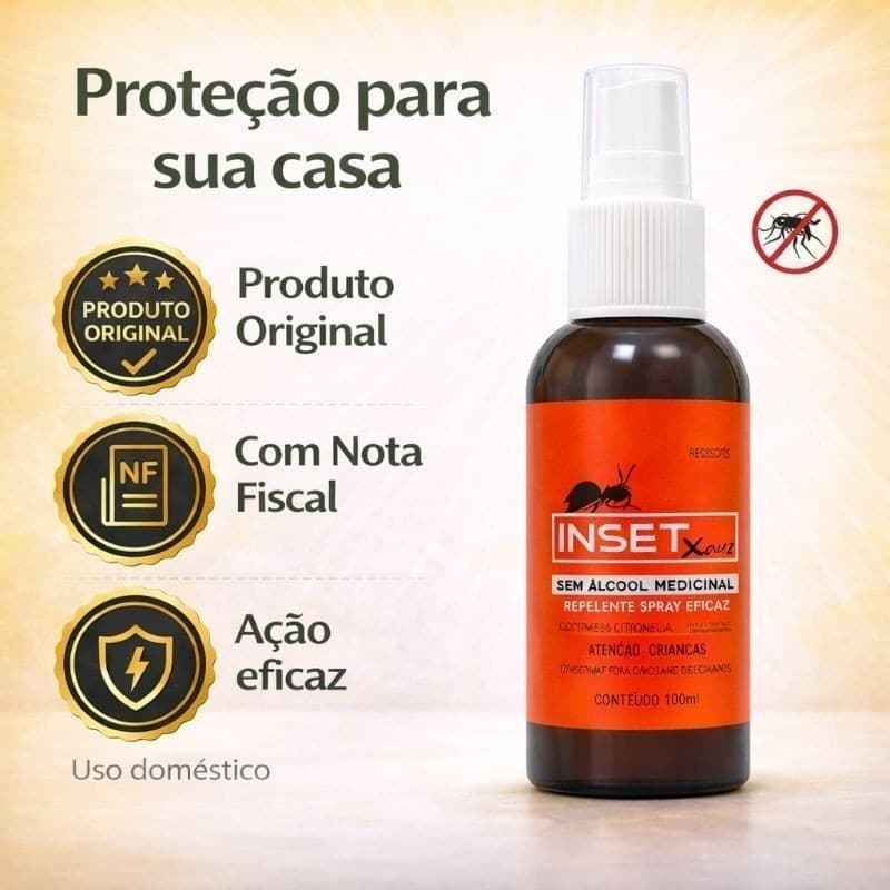 Inseticida Inset Xou 120ml ORIGINAL Com Nota Fiscal