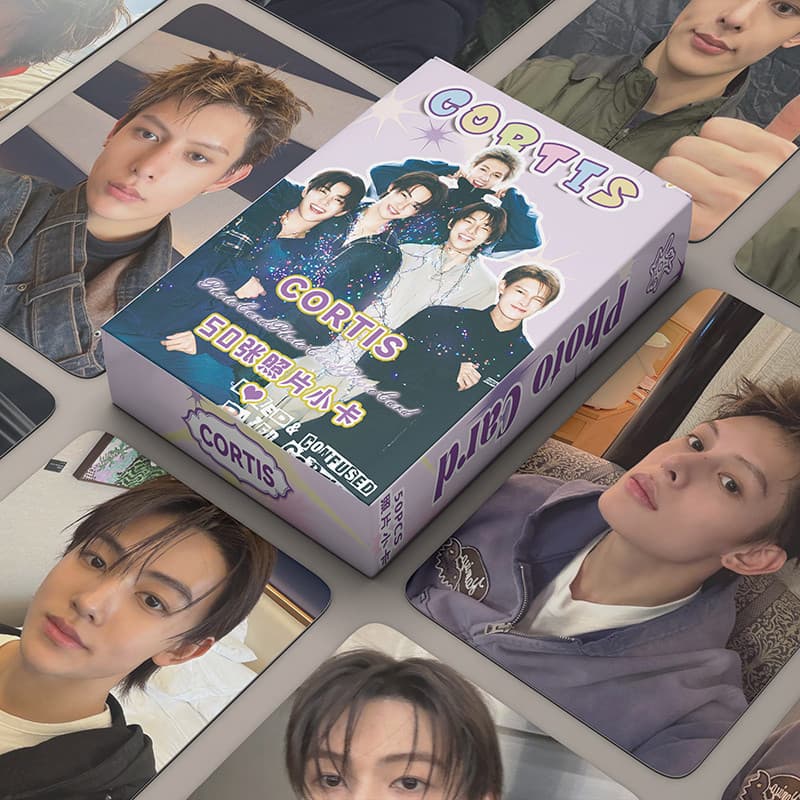 50 Pçs/Caixa CORTIS Cartão Holográfico JAMES SEONGHYEON MARTIN JUHOON KEONHO Photocard Laser LOMO KPOP Álbum