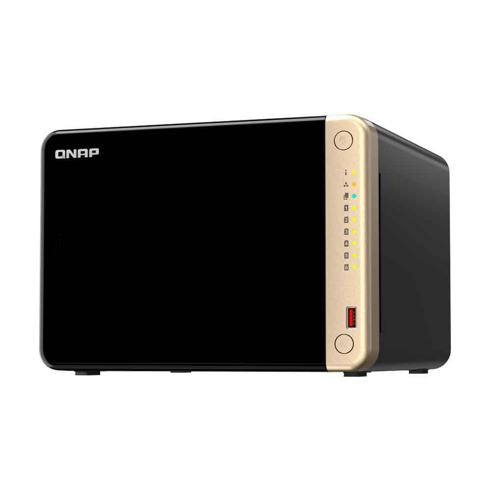 Storage Nas Qnap 6 Baias Intel Celeron N5095, 2.9ghz, 4 Núcleos, 8gb,2x 2.5 Gbe Torre - Ts-664-8g-br