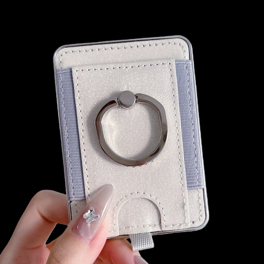 carteira magsafe Suporte de fivela de anel de diamante magsafe magnético para celular adesivo traseiro porta-cartões Pre