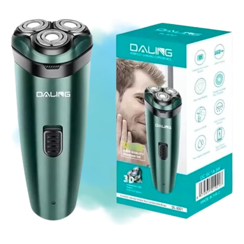 Barbeador Eletrico 2 Em 1 Aparador De Pelo Ergonomico Usb 2h