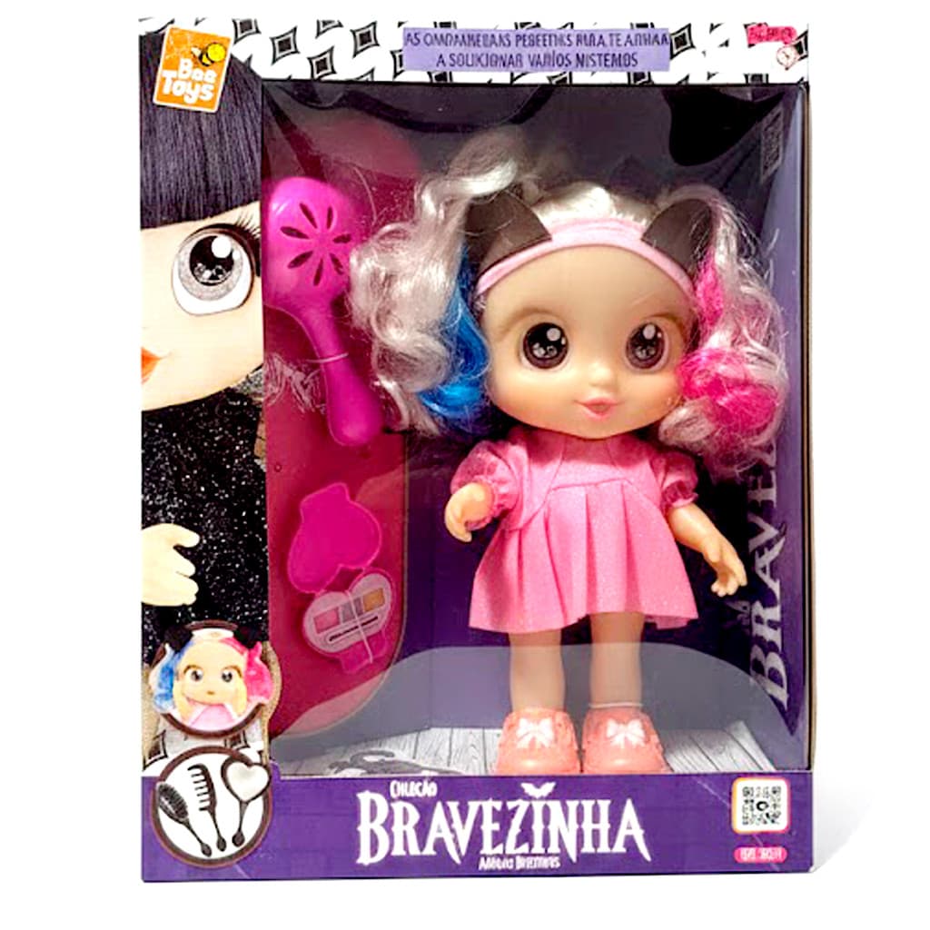 Boneca Andyzinha Bee Toys Bravezinha 31cm com Acessórios Original