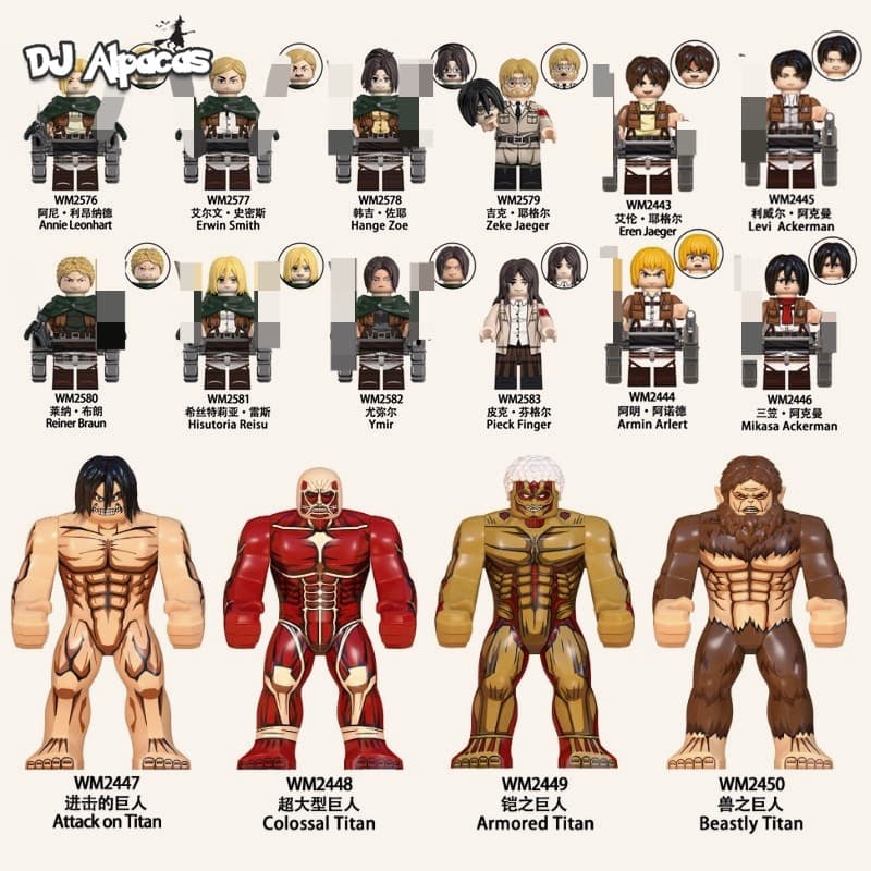 Blocos De Construção Figuras Brinquedo Colecionável WM2447 WM2448 WM2449 WM2450