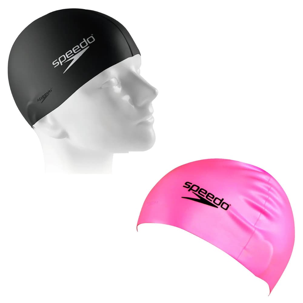 Touca de Natação Infantil Speedo De Silicone Lisa Flat Swim Jr