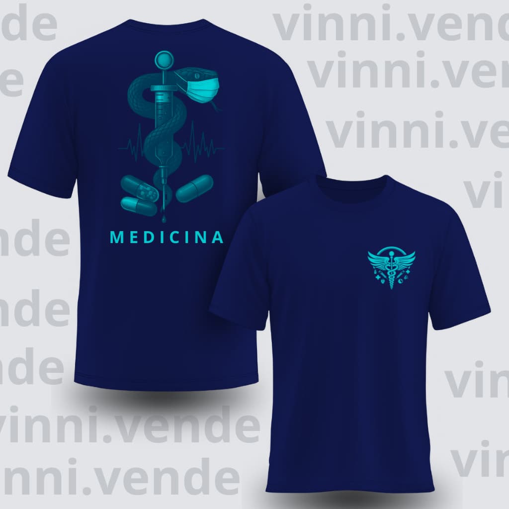 Camiseta Medicina Luxo Estilo Gringo Streetwear Algodão Premium Envio Imediato