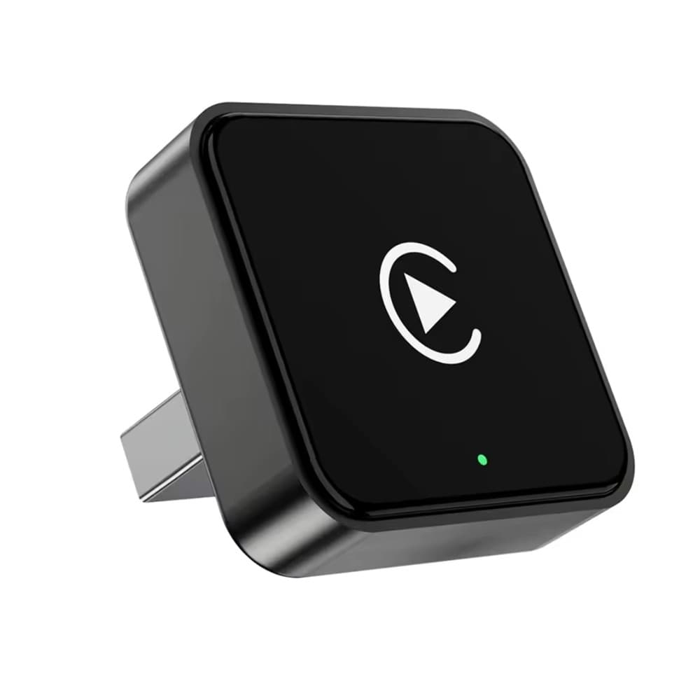 Adaptador 2 em 1 Wireless CarPlay e Android Auto Bluetooth 5.4 USB Plug & Play para Multimídia Automotiva