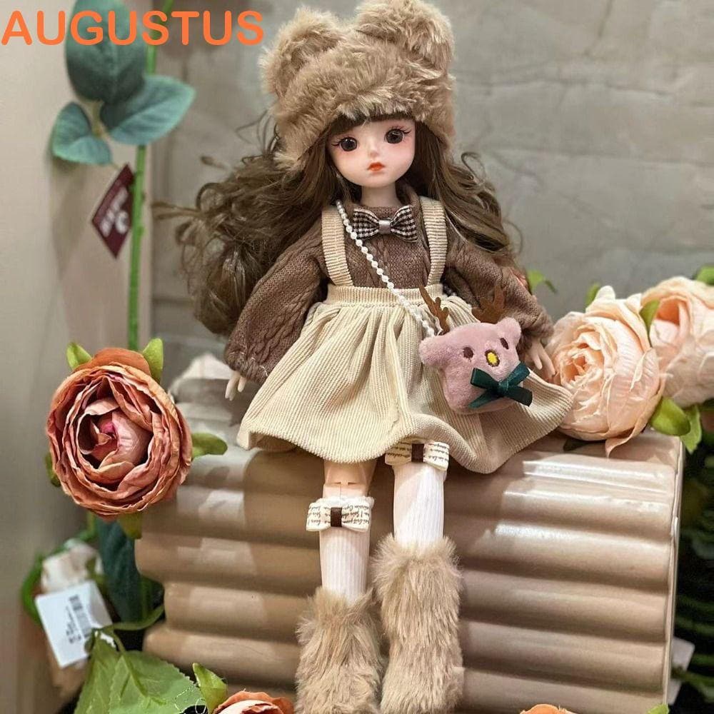 Boneca BJD AUGUSTUS De 30 Cm Com Roupas , Bonecas De Cabelo Longo 1/6 SD , Olhos Atraentes