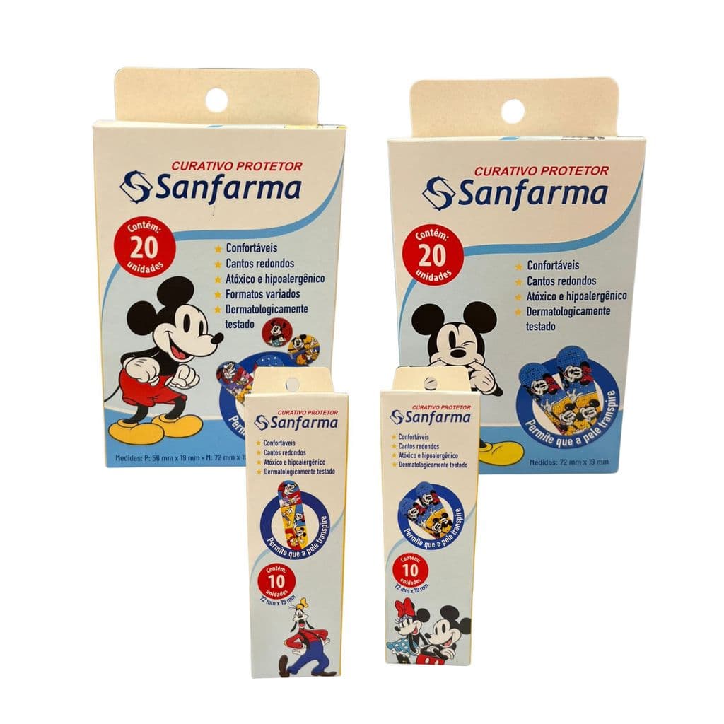 Curativo Infantil Disney Mickey Minnie Mickey E Amigos
