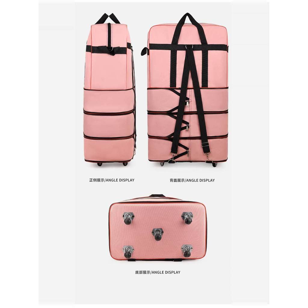 158 Bolsa de remessa de ar Bolsa de viagem de grande capacidade Mala de ar Roda Universal Bolsa de bagagem dobrável em m