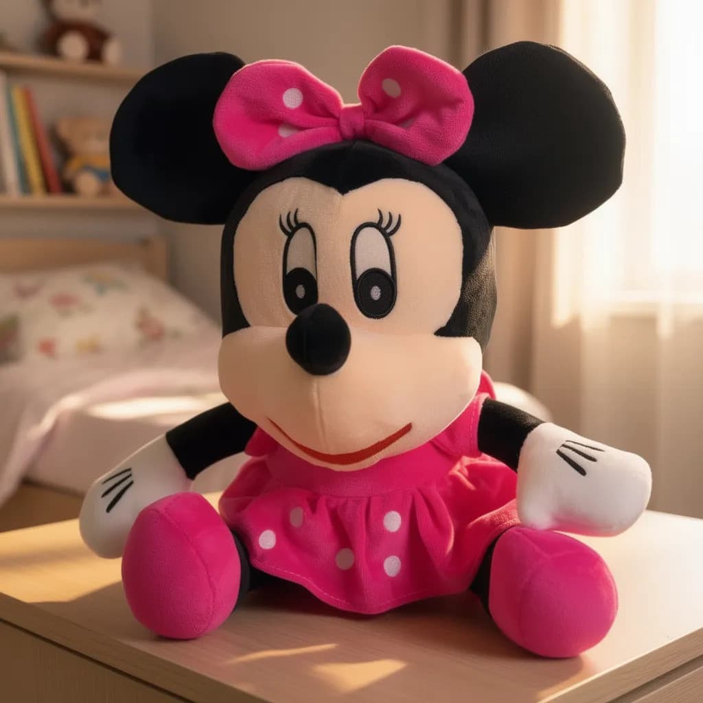 Mickey Mouse Ou Minnie Mouse Pelúcia Grande 30cm Macia Sentada Presente Crianças