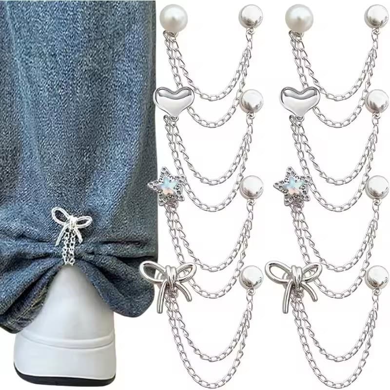 Clipe De Roupas Com Borlas De 20/10/5 Unidades-Abotoaduras De Moda Multifuncionais-Ajuste Arco Elegante Love Star-Cachec