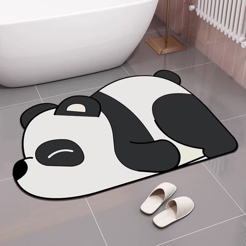 Tapete de chão para banheiro, lama de diatomáceas, absorve água, secagem rápida, porta de banheiro, almofada macia, anti