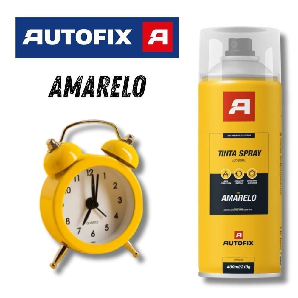 Tinta Spray Amarelo Uso Geral  400ml – Qualidade Enorme
