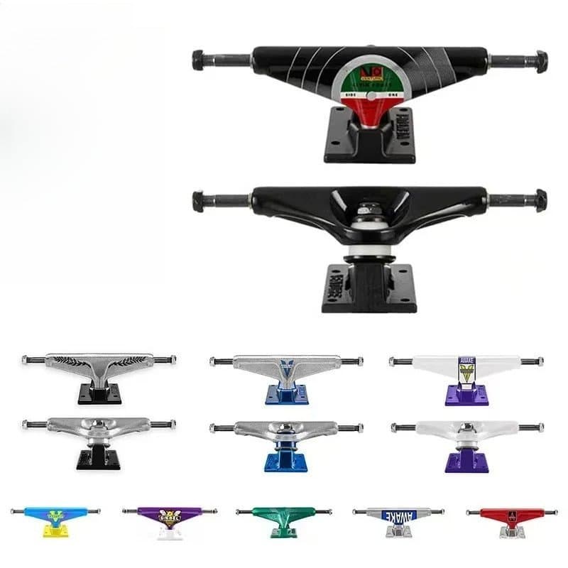Trucks de Skate Venture de 5,25 polegadas, Magnalium, Aço Carbono, Kingpin