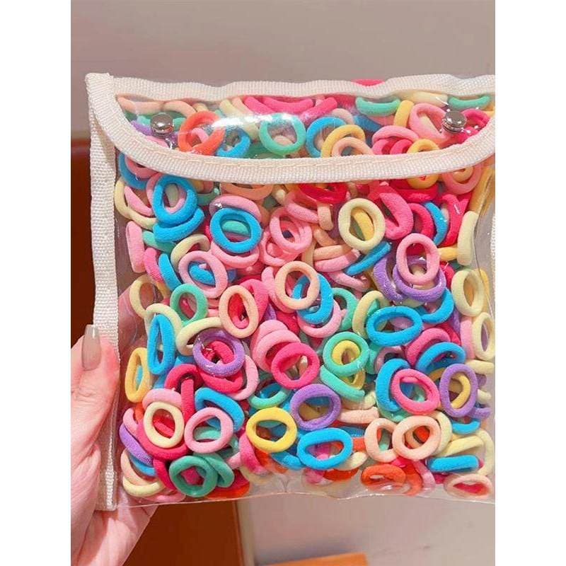 Laço de cabelo do bebê alta elasticidade crianças anel de toalha não machuca o cabelo princesa gravata de borracha de ca
