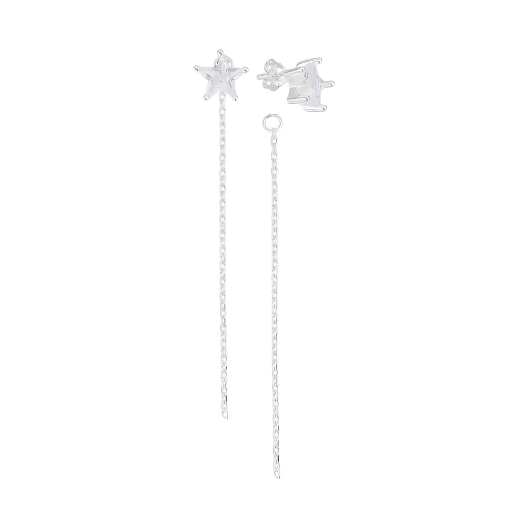 Brinco Fio Estrela Prata 925