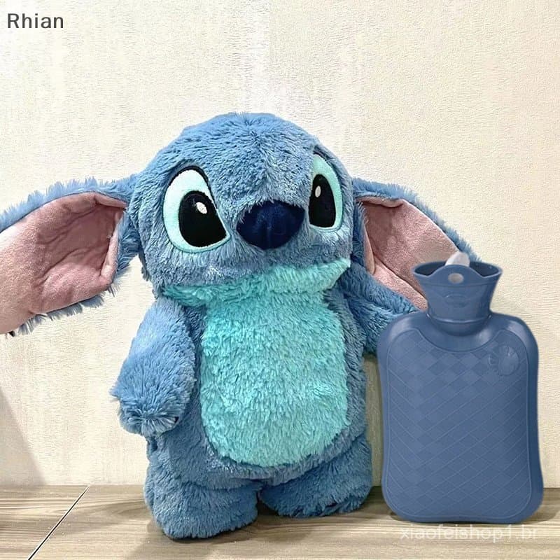 Anime Kawaii Turo Loli Rori Stitch Garrafa de Água Quente de Pelúcia Aquecedor de Mãos de Inverno para Mulheres Brinqued