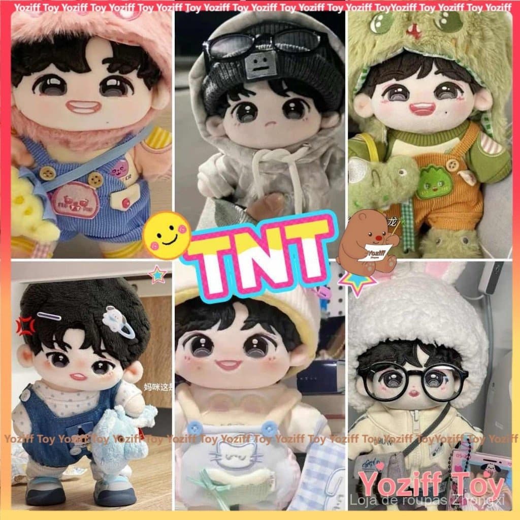 Boneca de Algodão de Pelúcia TNT de 20cm Ma Jiaqi Song Yaxuan Liu Yaowen Zhang Zhenyuan Figura de Celebridade Brinquedo