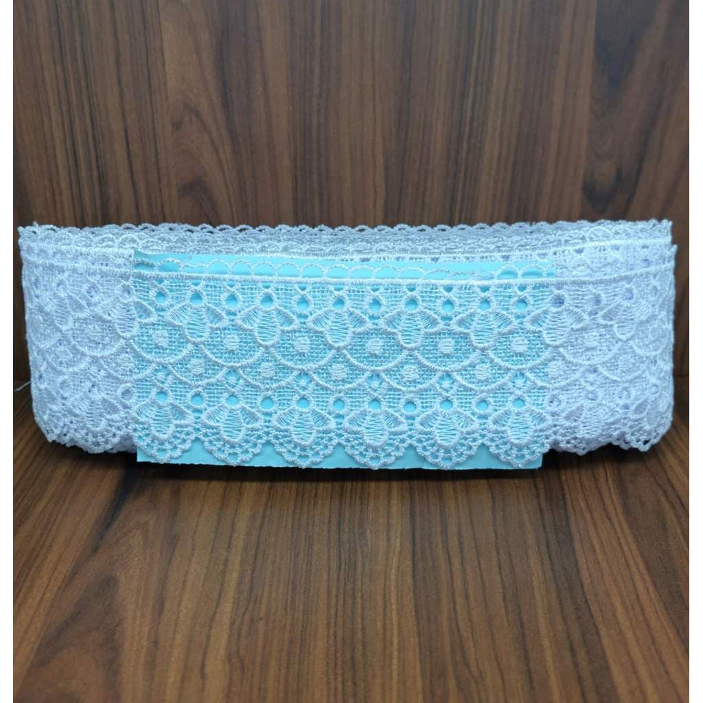 Renda Guipir RL24 13,7m x 8,0cm – Branco | Acabamento, Moda, Artesanato