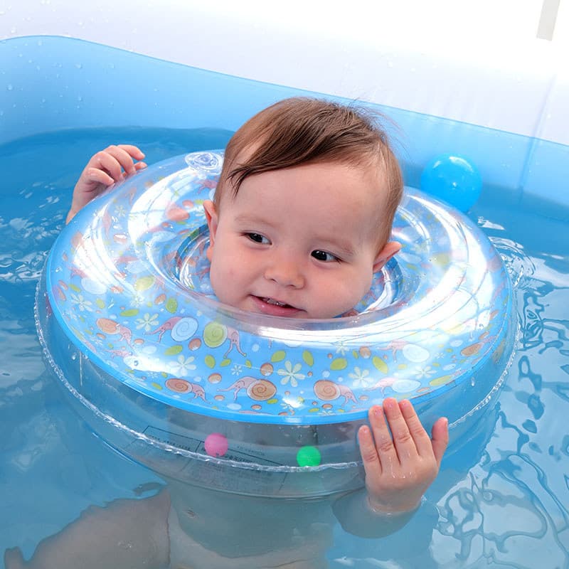 Anel de natação recém-nascido infantil menino bebê outubro Anti-asfixia criança colar feminino banho doméstico axilas an