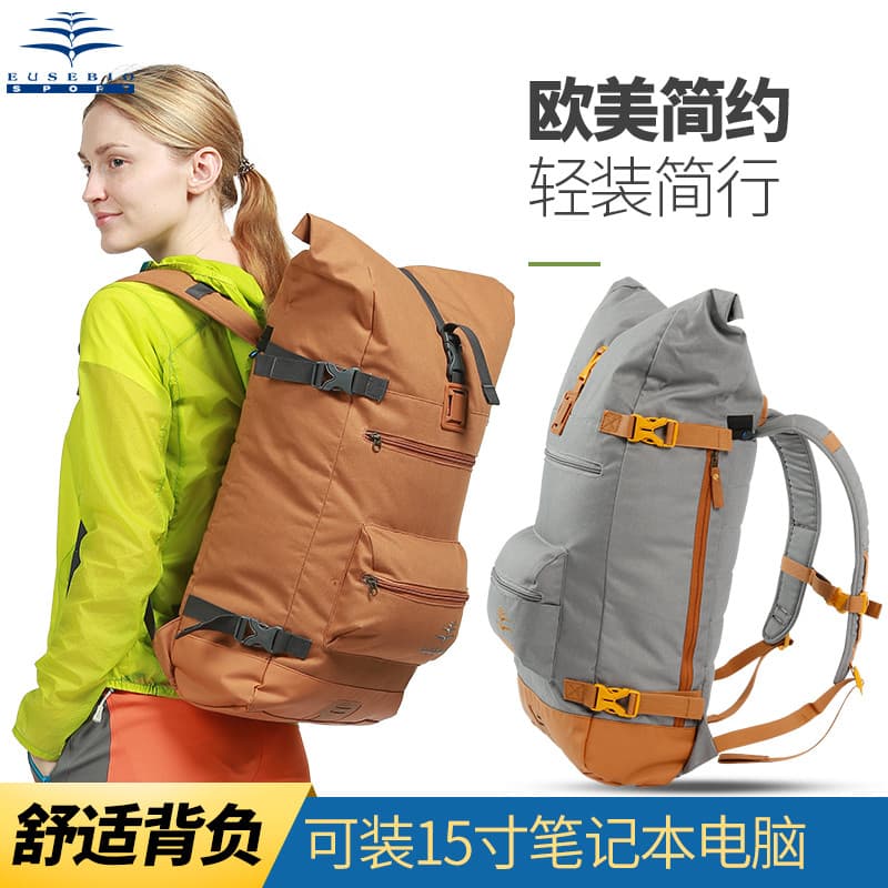 EUSEBIO Mochila Casual Mochila Masculina Moda Lona Bolsa Feminina Bolsa de Viagem Bolsa de Computador Bolsa Escolar Estu