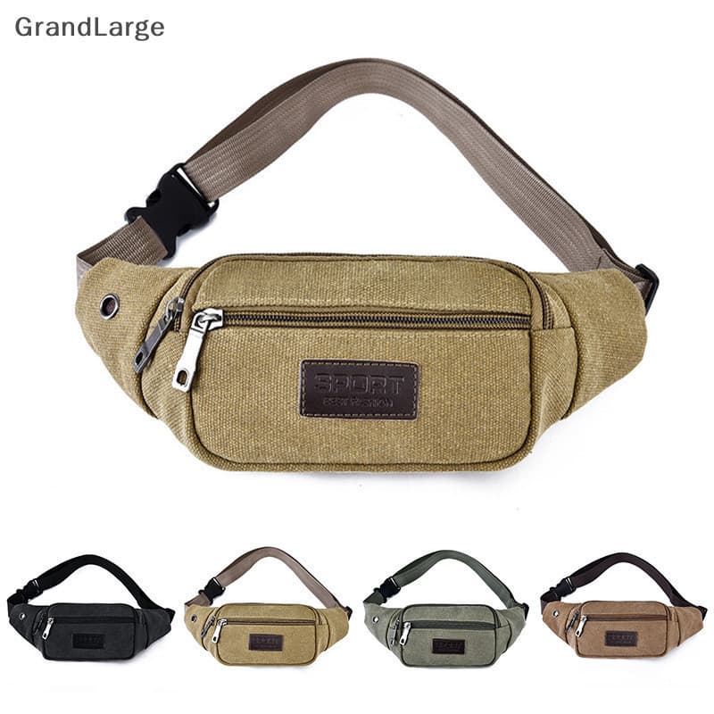 [Saco De Lona Casual Cintura Banana Fanny Pack Homens BR