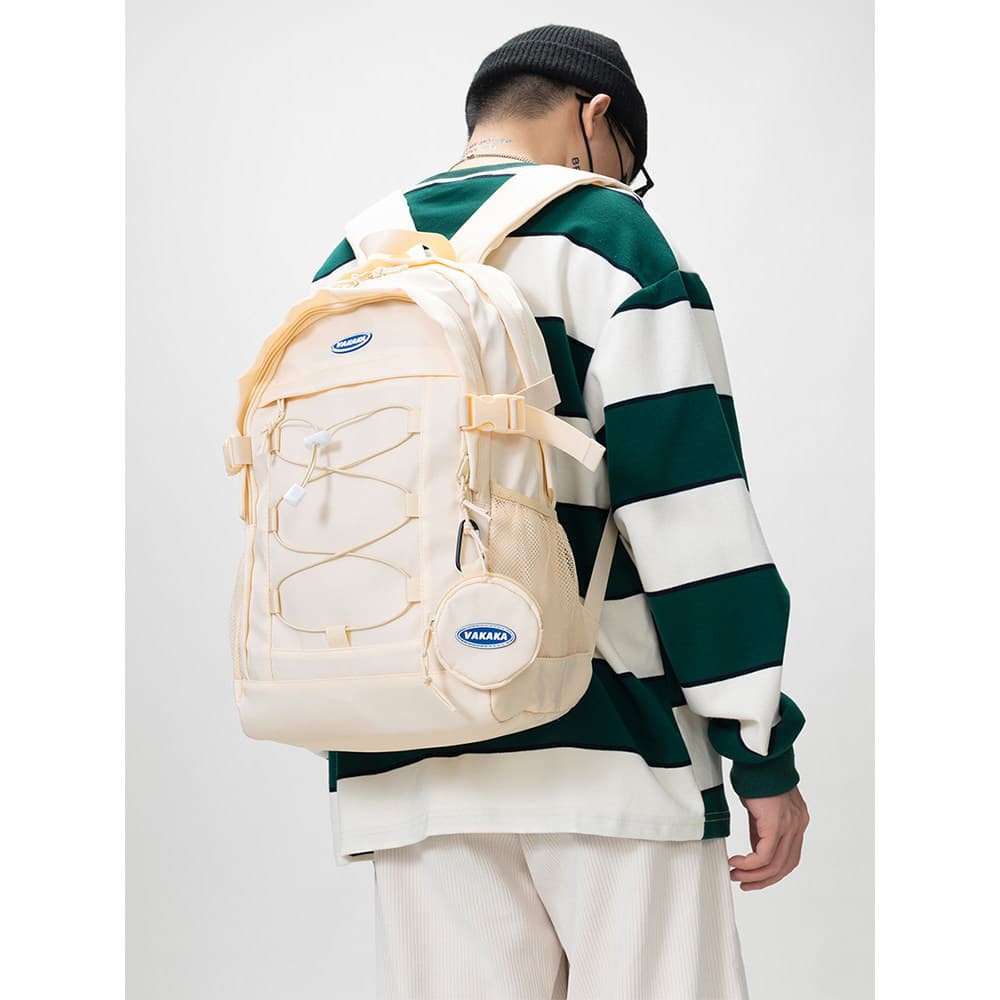 ABOYS mochila de viagem meninos Street Wear mochila feminina estudantes universitários estudantes do ensino médio nova m