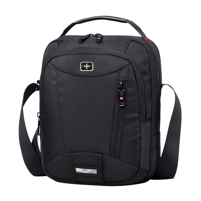 Bolsa masculina suíça bolsa de negócios casual bolsa de ombro Oxford pano pequena mochila masculina Tablet do telefone m
