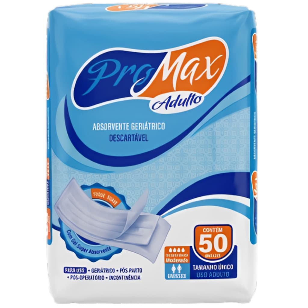 Absorvente Geriátrico Incontinência ProMax 50 Unidades Econômico
