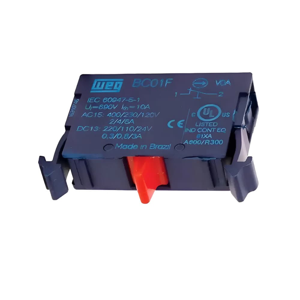 Bloco de Contato Flange AF3F 1NF Azul BC01F-CSW 12891186 WEG