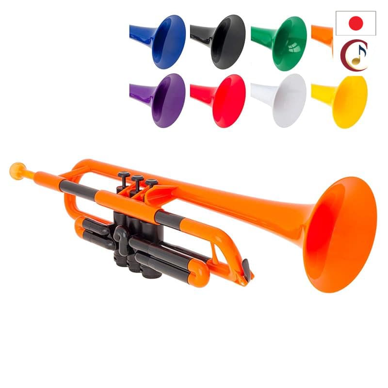 pInstruments pTrumpet PTRUMPET1 Series Bb Plastic Trumpet, Lightweight Durable ABS with BioCote Antimicrobial Technology