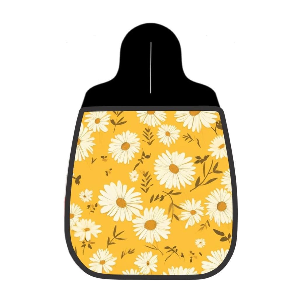 Lixeira De Carro Estampa Margaridas Fundo Amarelo
