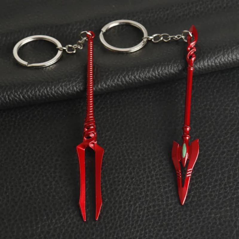 Chaveiro de Figura de Ação Evangelion Longinus Lance 12cm Pendente de Mochila Criatividade Acessórios de Chaveiro de Mot