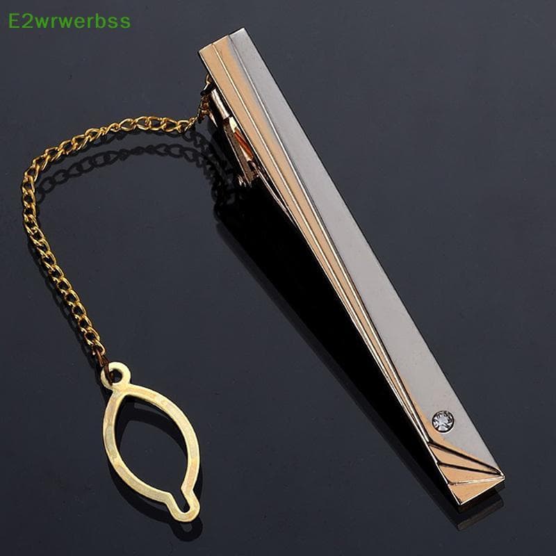 [E2wrwerbss] Fivela De Gravata Masculina De Metal Simples Ouro Prata Cor Barra Fecho Clipe Braçadeira Laços Pino Moda Jó