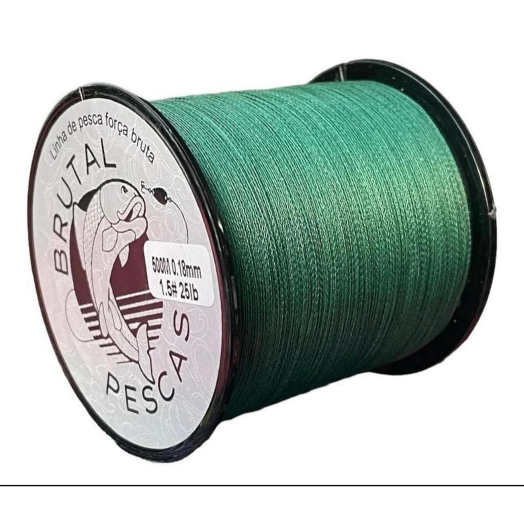 Linha de Pesca Multifilamento 4 Fios 500m Espessuras Variadas - Brutal Premium