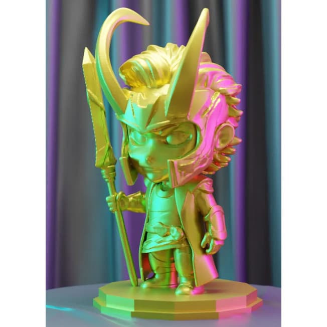 A Figura Chibi Inspirada em Loki da Marvel
