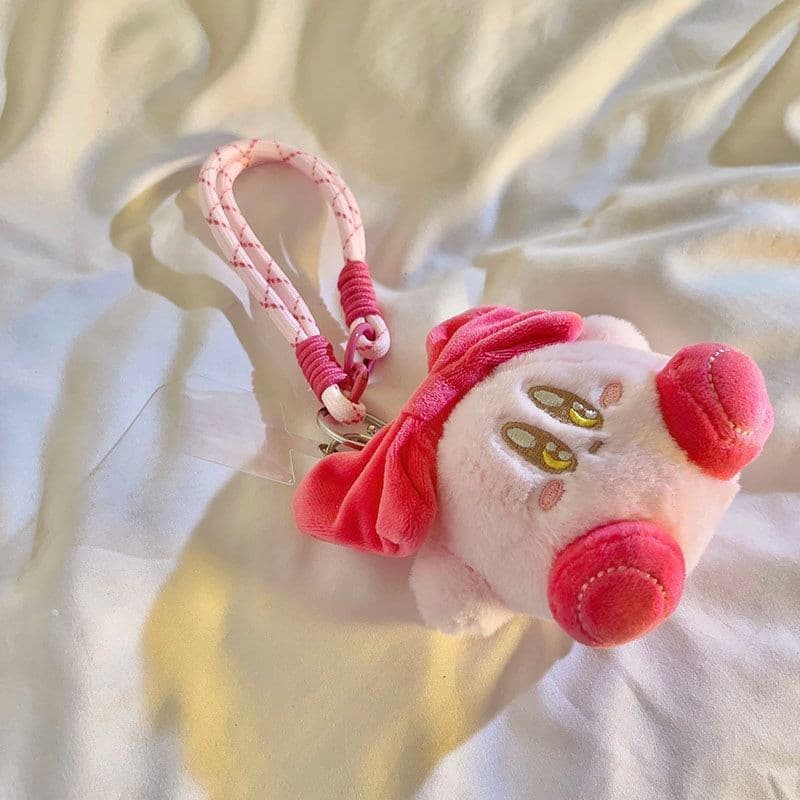 Novo produto pronto estoque menina coração lua olho estrela Kirby boneca de pelúcia pequeno pingente tecido cordão do te