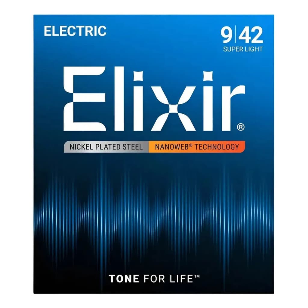 Encordoamento Elixir Para Guitarra 0.09/0.42 - 12002