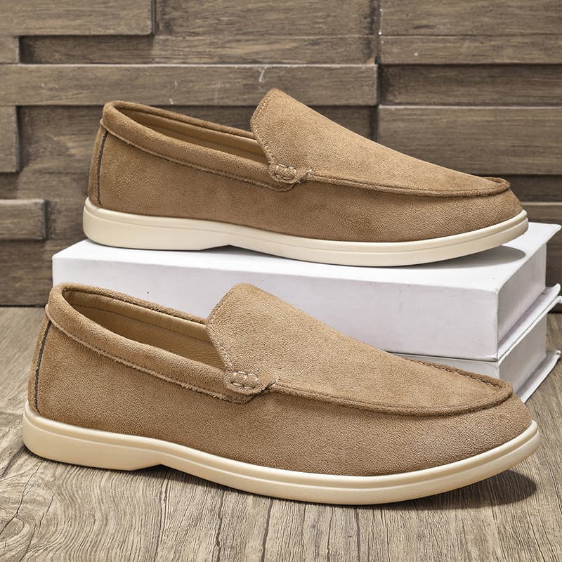Sapatos masculinos de ervilhas de um Pedal com sola macia 45 sapatos masculinos de tamanho grande 46 mocassins preguiços