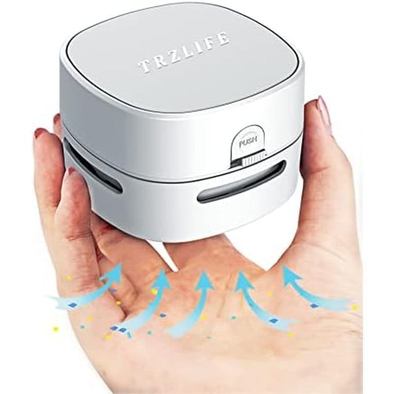 TRZLIFE Mini Aspirador De Migalhas De Mesa Recarregável USB , Limpador Portátil Sem Fio Para Teclado , Bancada , Gaveta