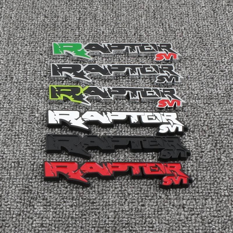 Ford RAPTOR Logotipo do carro RAPTOR SVT Adesivo decorativo fx4 F150 Etiqueta lateral de Metal modificado para carro