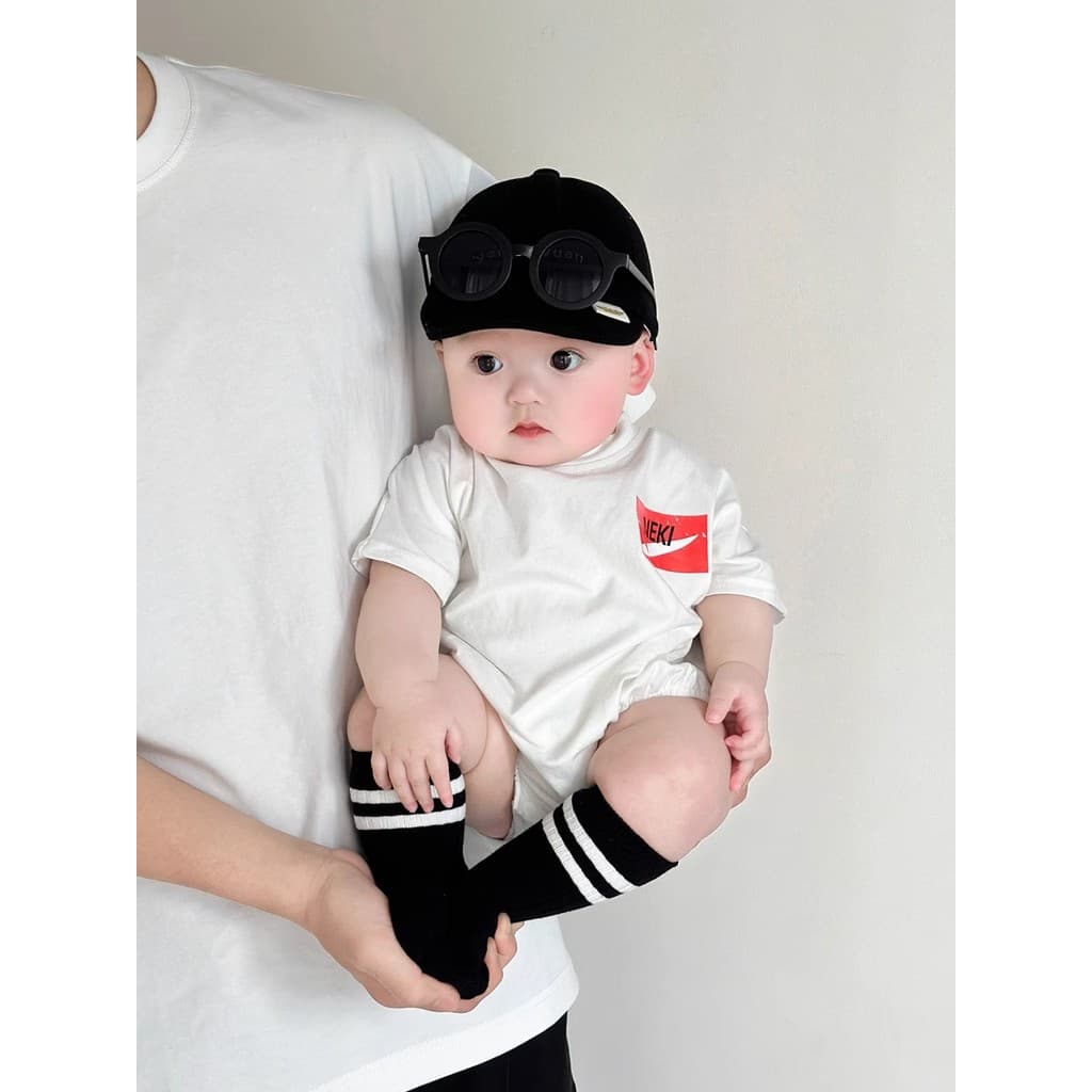Bebê roupas de bebê verão estilo fino pequena idade mensal roupas de verão do bebê Han fã bonito bebê menino roupas de b