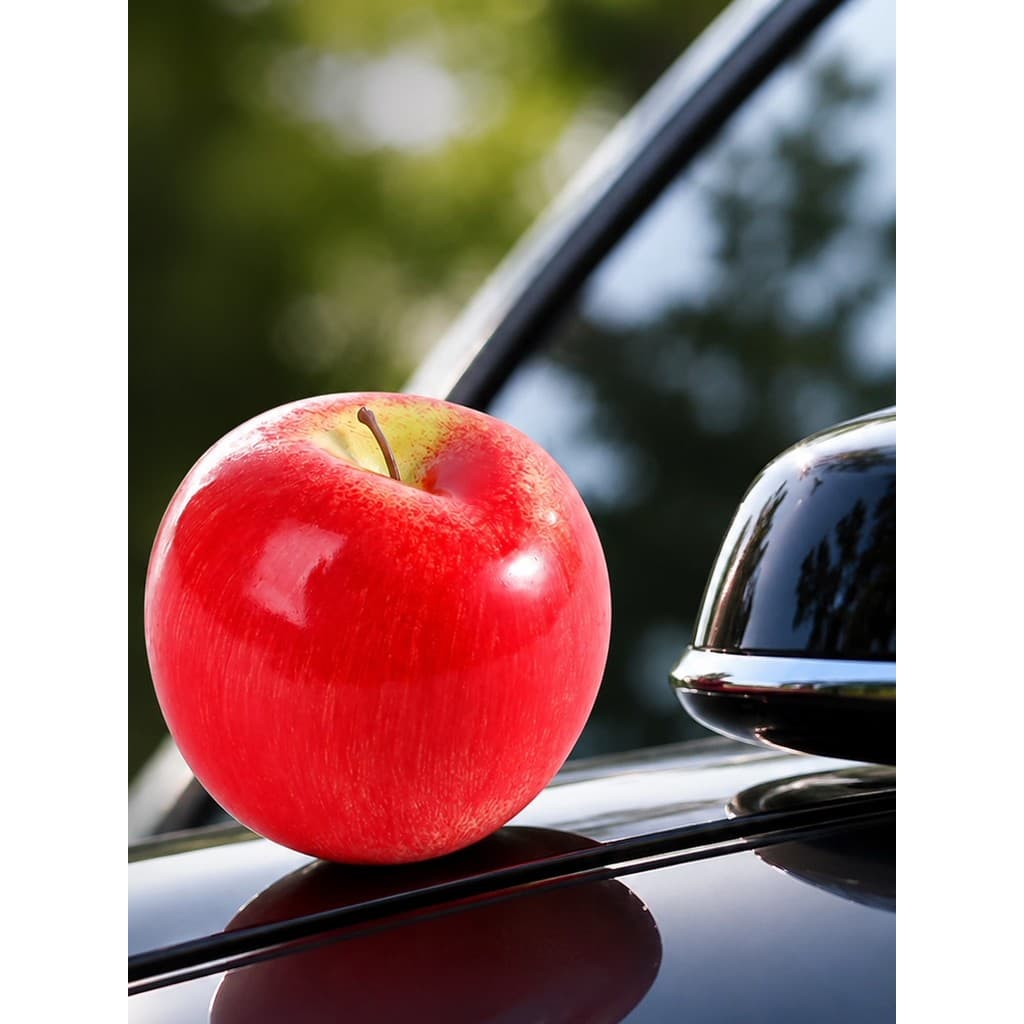 Bonito criativo maçã cauda do carro pingente carro fruta laranja ornamentos interiores do carro ornamentos decoração do