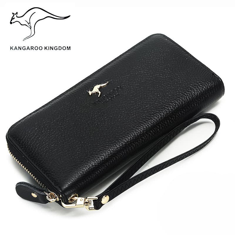 Bolsa de couro feminina carteira de grande capacidade carteira feminina de couro longo com zíper carteira bolsa feminina