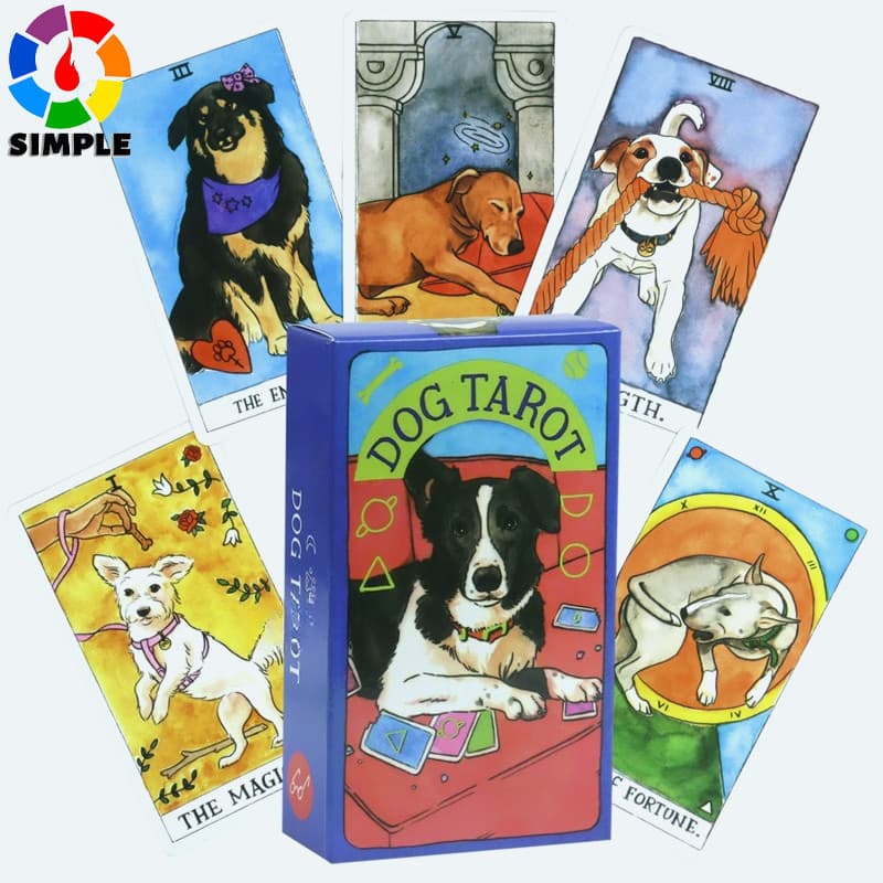 Dog Tarot Deck  78 Pcs Cards Inspired By Wise Companion
